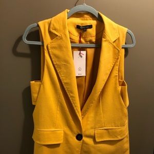 Yellow/Mustard Linen Vest